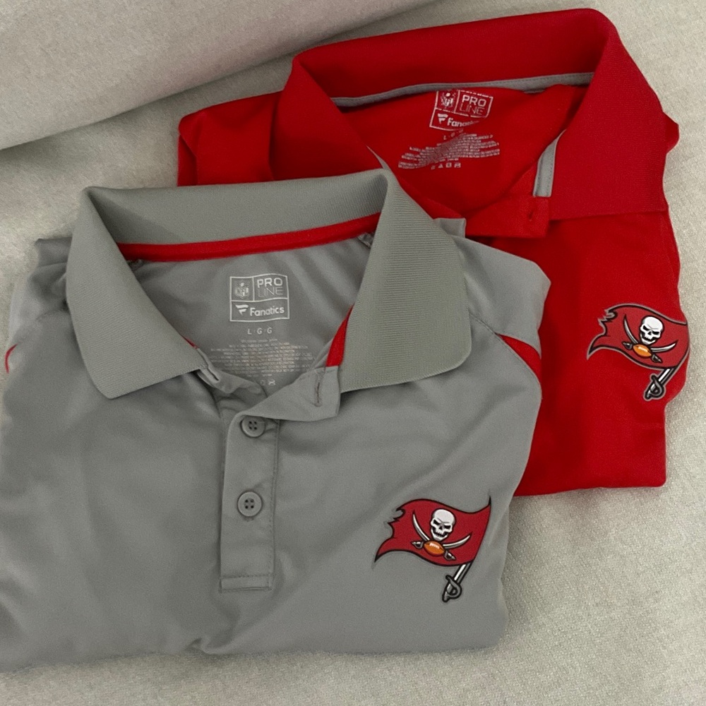 Fanatics Red and Gray Polo Shirts